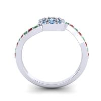 Petite Floral Pave Jurni Ring