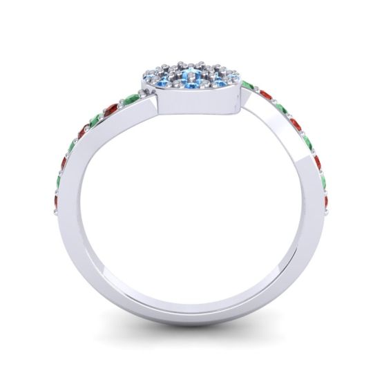 Petite Floral Pave Jurni Ring
