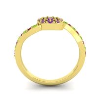 Petite Floral Pave Jurni Ring