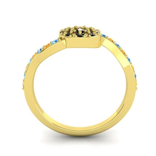 Petite Floral Pave Jurni Ring