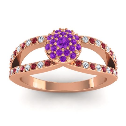 Statement Floral Pave Pula Ring
