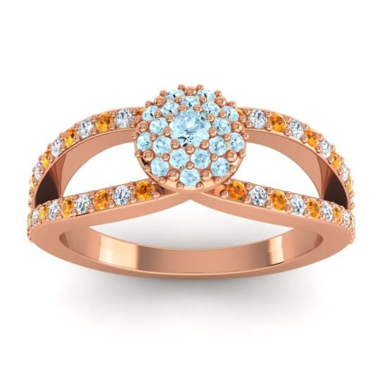Statement Floral Pave Pula Ring