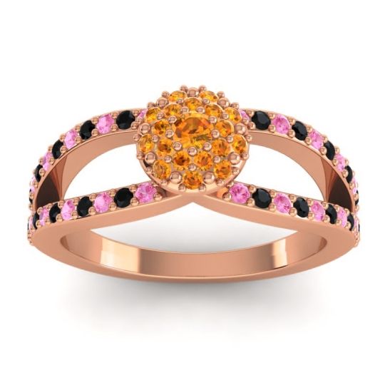 Statement Floral Pave Pula Ring