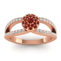 Statement Floral Pave Pula Ring