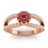Statement Floral Pave Pula Ring