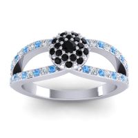 Statement Floral Pave Pula Ring