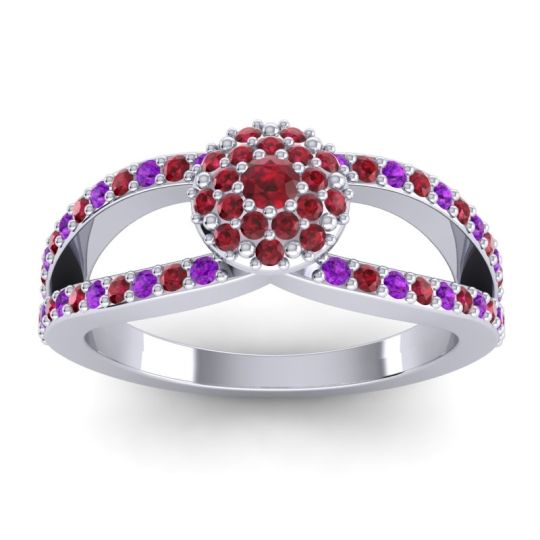 Statement Floral Pave Pula Ring