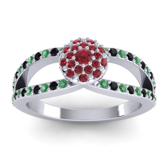 Statement Floral Pave Pula Ring
