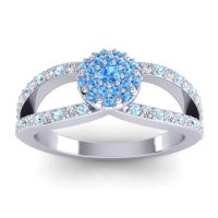 Statement Floral Pave Pula Ring