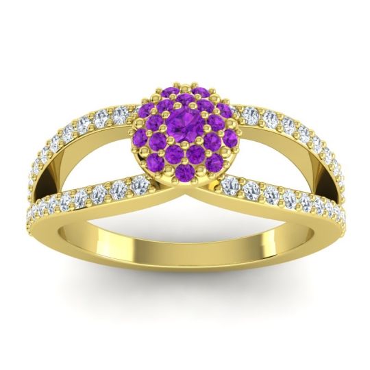 Statement Floral Pave Pula Ring