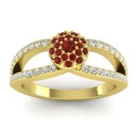 Statement Floral Pave Pula Ring