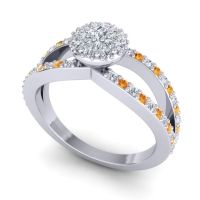 Statement Floral Pave Pula Ring