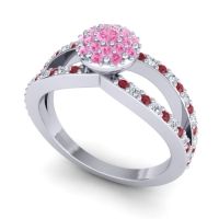 Statement Floral Pave Pula Ring
