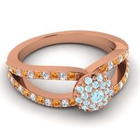 Statement Floral Pave Pula Ring