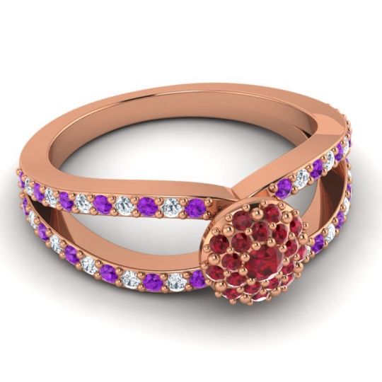 Statement Floral Pave Pula Ring