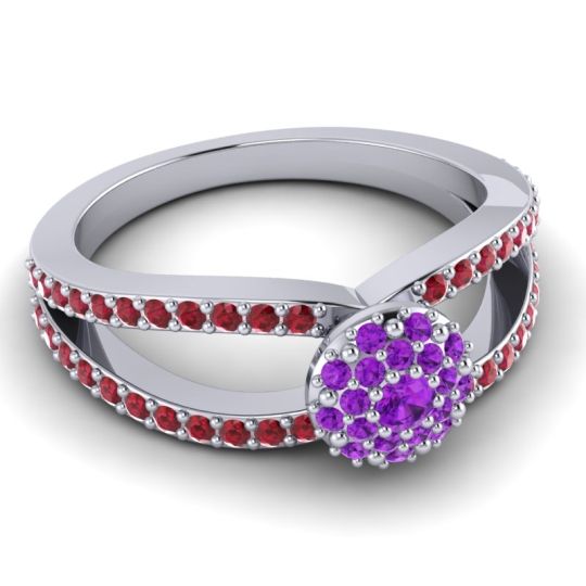 Statement Floral Pave Pula Ring
