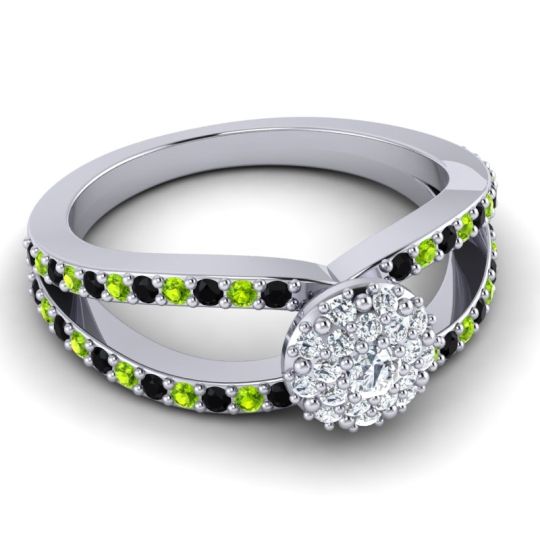 Statement Floral Pave Pula Ring