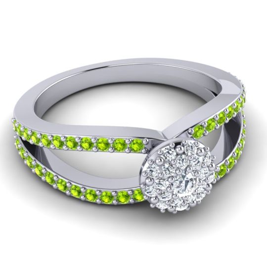 Statement Floral Pave Pula Ring