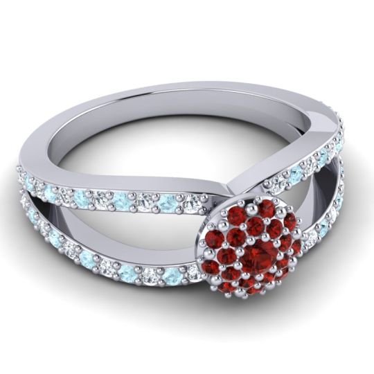 Statement Floral Pave Pula Ring