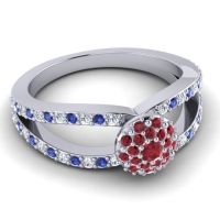 Statement Floral Pave Pula Ring