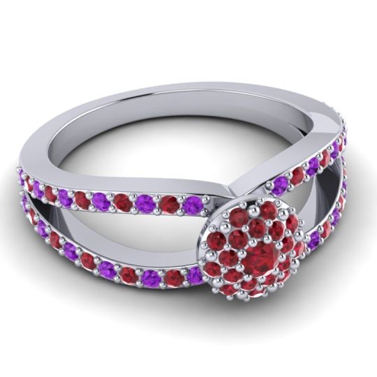 Statement Floral Pave Pula Ring