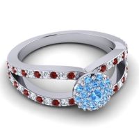 Statement Floral Pave Pula Ring