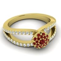 Statement Floral Pave Pula Ring