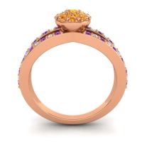 Statement Floral Pave Pula Ring