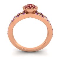 Statement Floral Pave Pula Ring