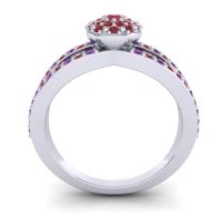 Statement Floral Pave Pula Ring