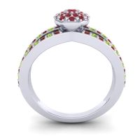 Statement Floral Pave Pula Ring