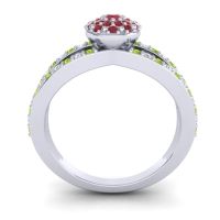 Statement Floral Pave Pula Ring