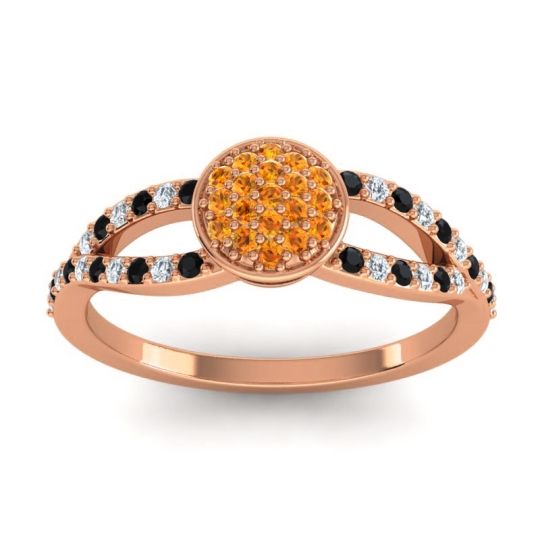 Statement Floral Pave Mudrita Ring