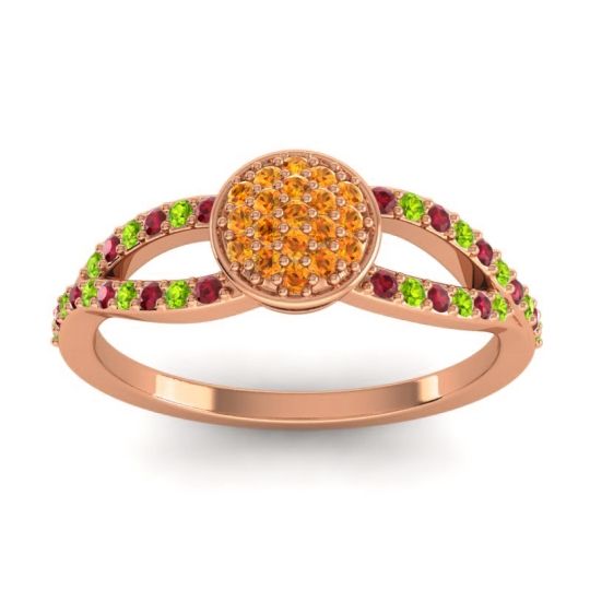 Statement Floral Pave Mudrita Ring