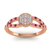 Statement Floral Pave Mudrita Ring