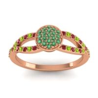 Statement Floral Pave Mudrita Ring