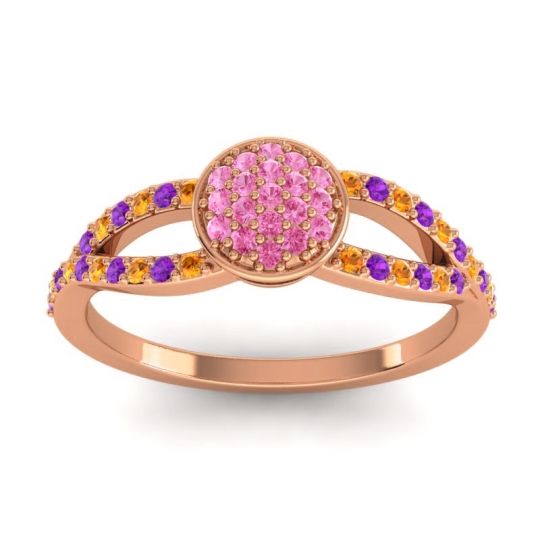 Statement Floral Pave Mudrita Ring