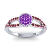 Statement Floral Pave Mudrita Ring