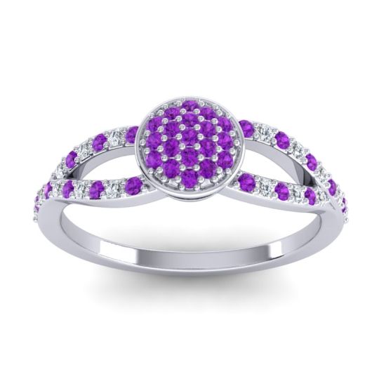 Statement Floral Pave Mudrita Ring