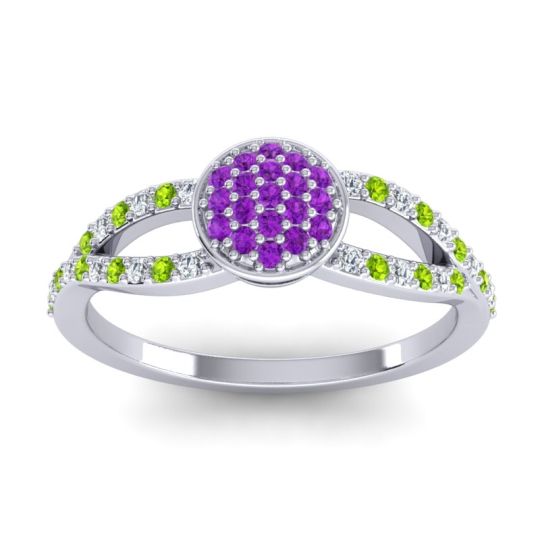 Statement Floral Pave Mudrita Ring