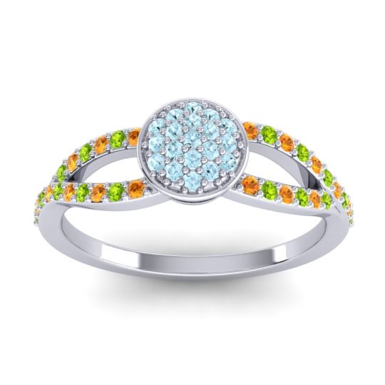 Statement Floral Pave Mudrita Ring