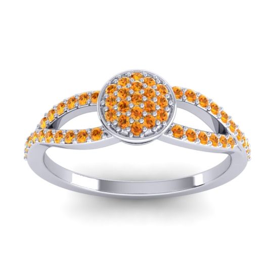 Statement Floral Pave Mudrita Ring