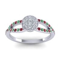 Statement Floral Pave Mudrita Ring