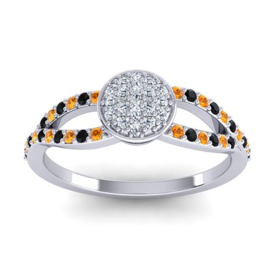 Statement Floral Pave Mudrita Ring