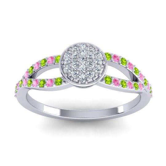 Statement Floral Pave Mudrita Ring