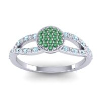 Statement Floral Pave Mudrita Ring