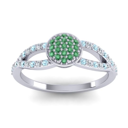 Statement Floral Pave Mudrita Ring