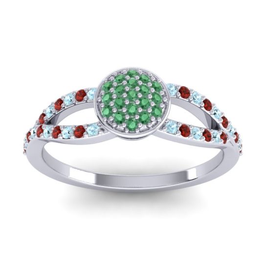 Statement Floral Pave Mudrita Ring