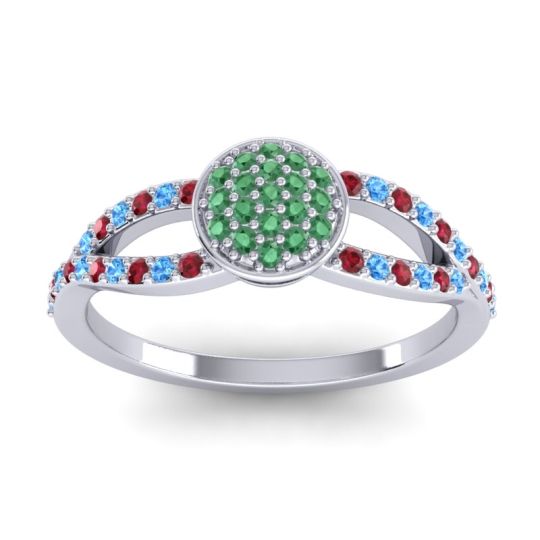 Statement Floral Pave Mudrita Ring