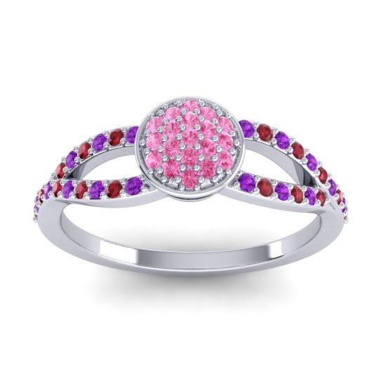 Statement Floral Pave Mudrita Ring